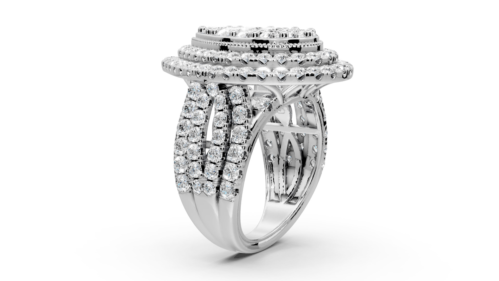 Engagement rings 3D print model_2