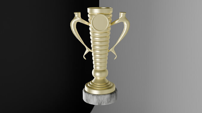 Trophy gold cup 3D model