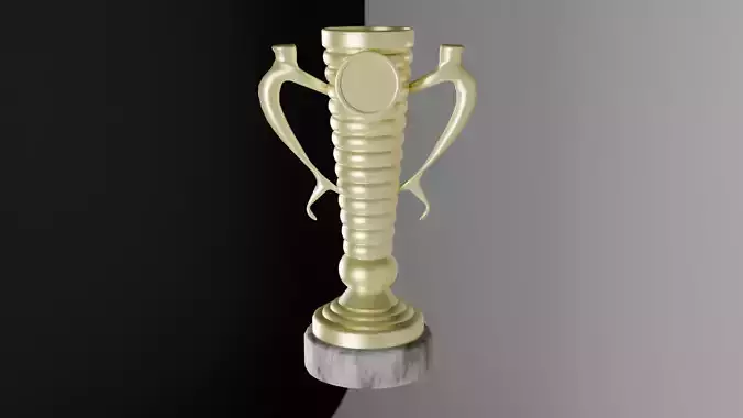 Trophy gold cup 3D model