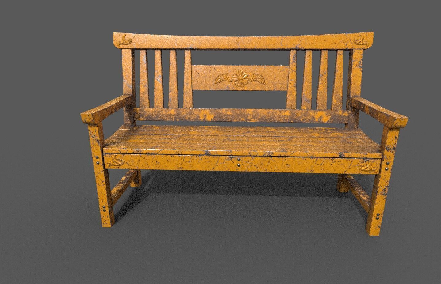 Mega Pack 32 Street Bench Low-poly 3D model_125