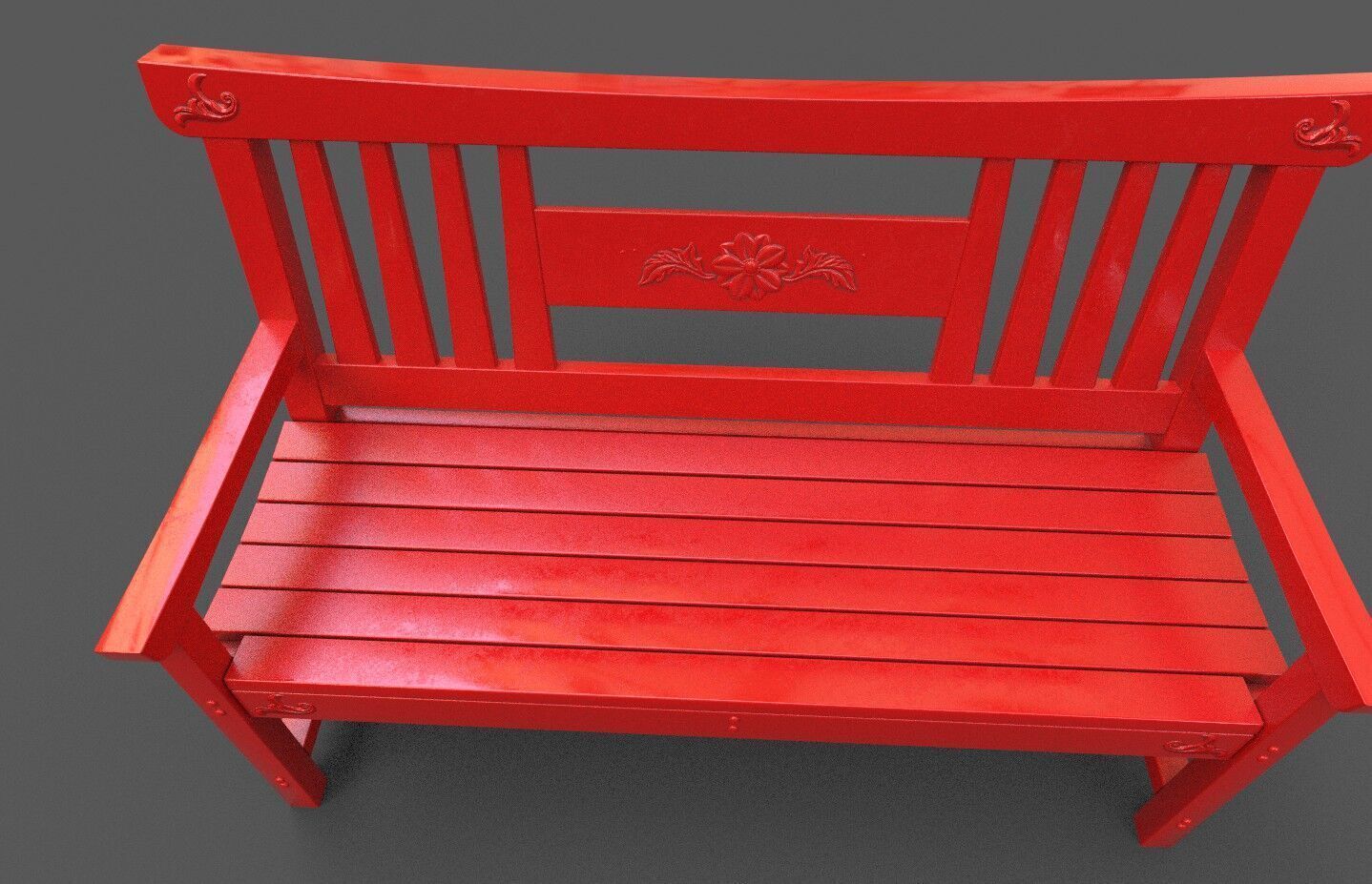 Mega Pack 32 Street Bench Low-poly 3D model_118