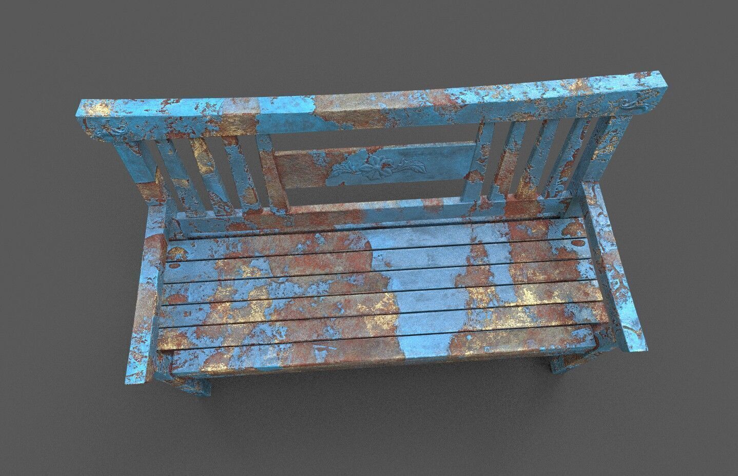 Mega Pack 32 Street Bench Low-poly 3D model_93