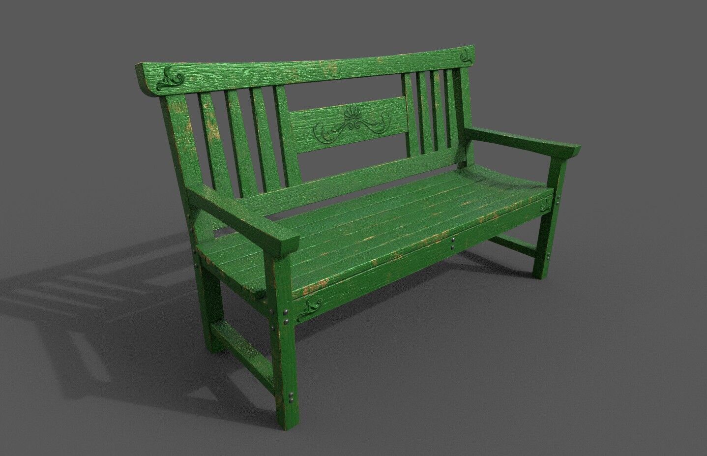Mega Pack 32 Street Bench Low-poly 3D model_44