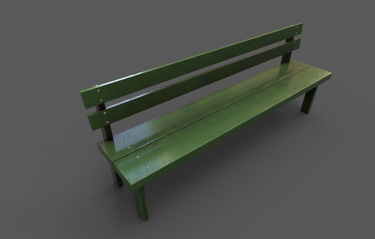 Mega Pack 32 Street Bench Low-poly 3D model_120