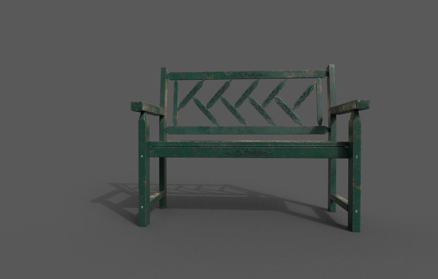 Mega Pack 32 Street Bench Low-poly 3D model_48