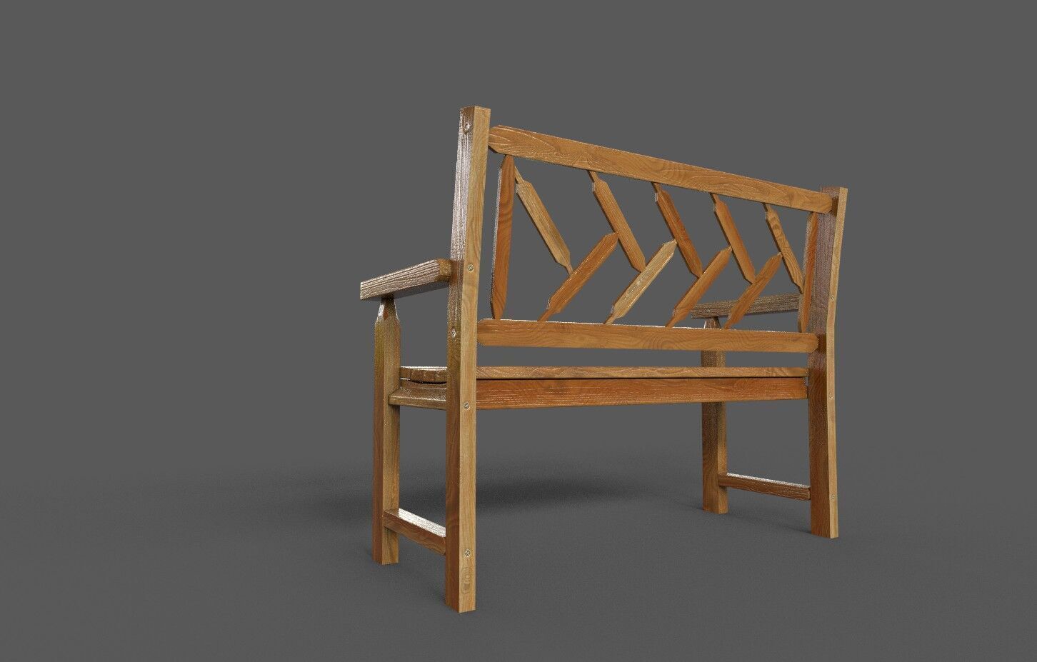 Mega Pack 32 Street Bench Low-poly 3D model_29