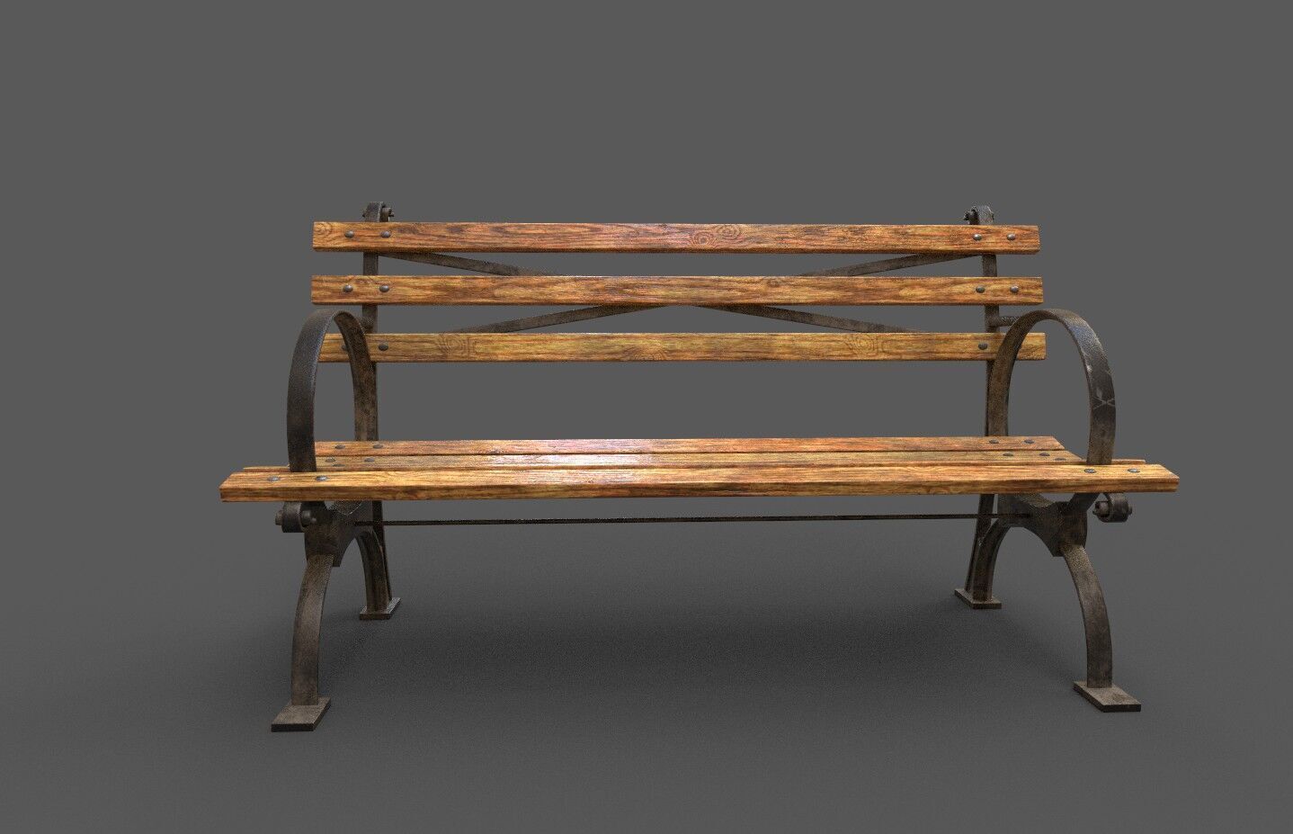 Mega Pack 32 Street Bench Low-poly 3D model_21
