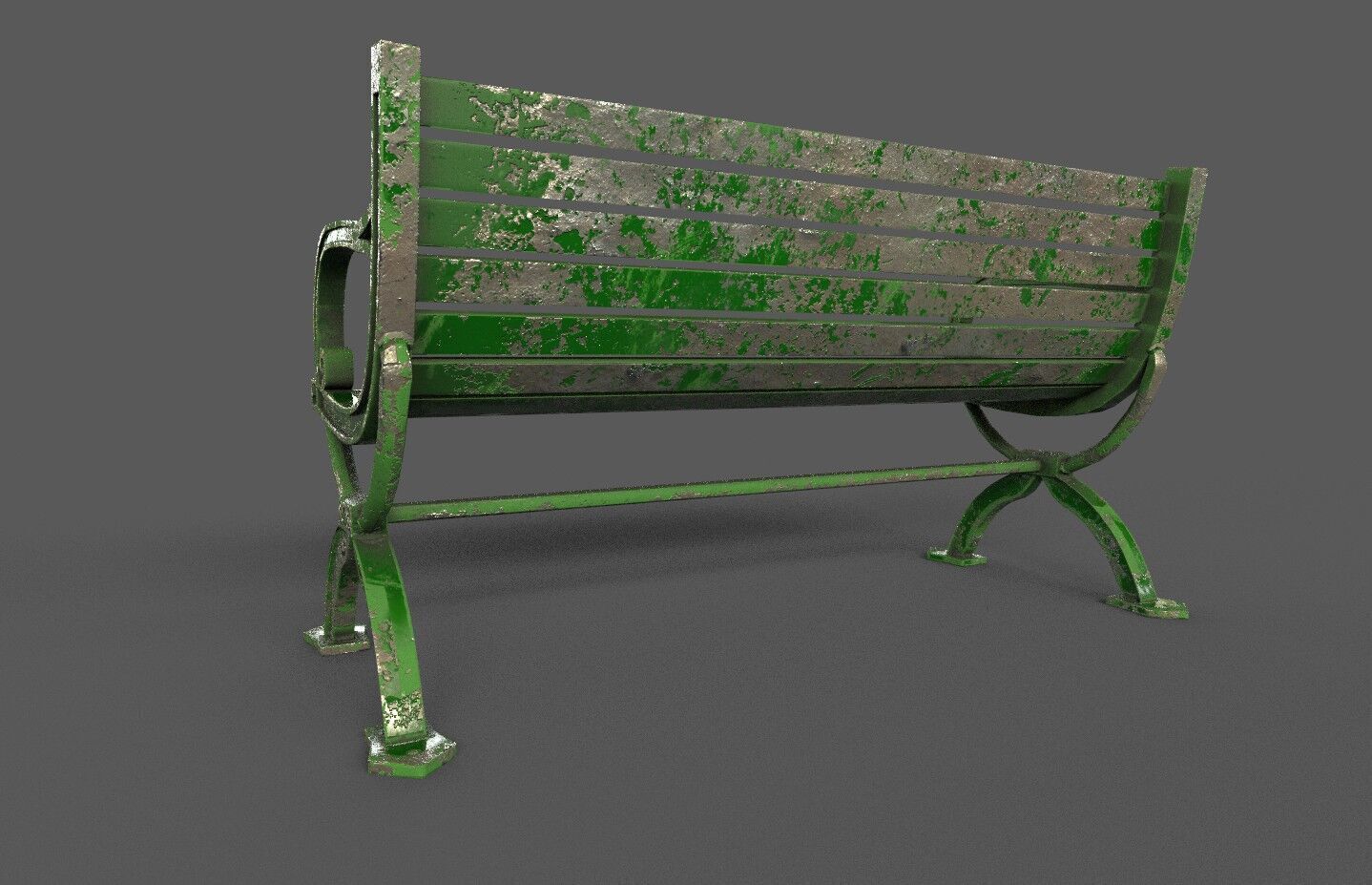 Mega Pack 32 Street Bench Low-poly 3D model_112