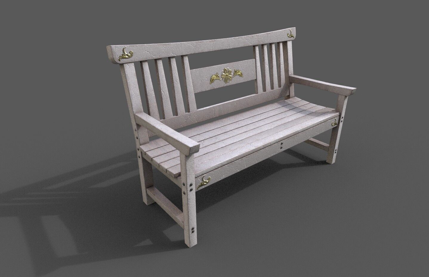 Mega Pack 32 Street Bench Low-poly 3D model_137