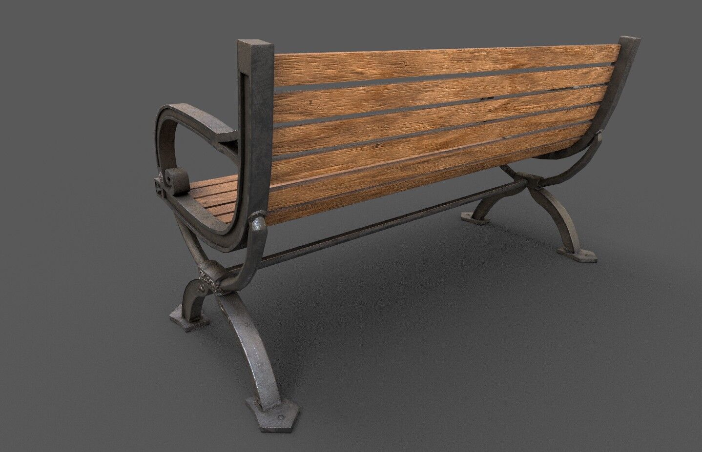 Mega Pack 32 Street Bench Low-poly 3D model_59
