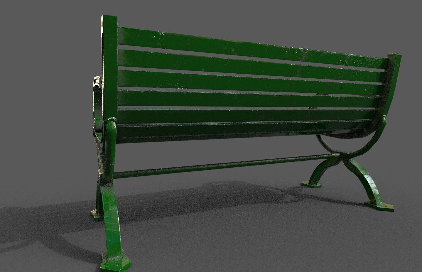 Mega Pack 32 Street Bench Low-poly 3D model_130