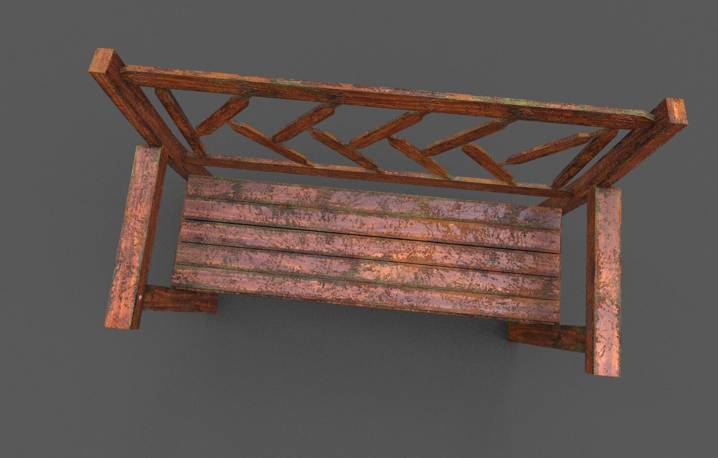 Mega Pack 32 Street Bench Low-poly 3D model_91