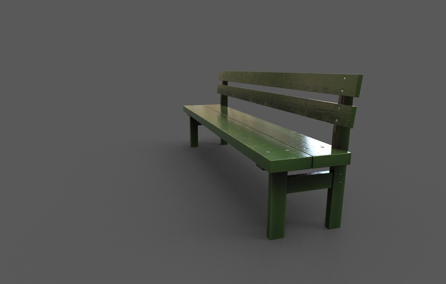 Mega Pack 32 Street Bench Low-poly 3D model_126