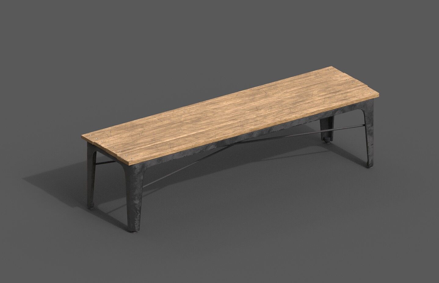 Mega Pack 32 Street Bench Low-poly 3D model_13