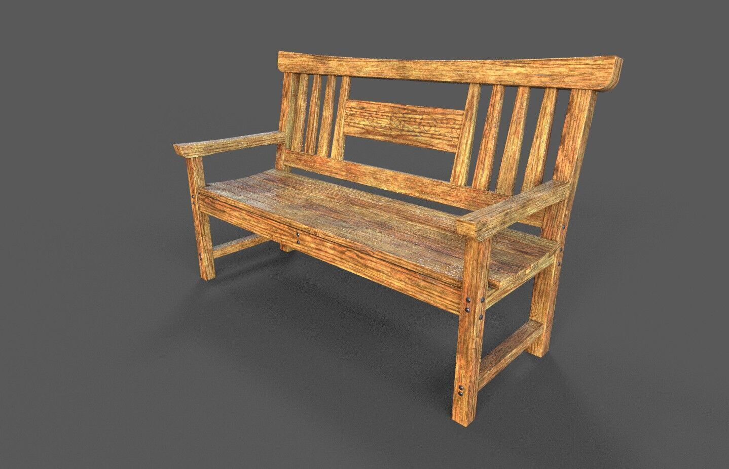 Mega Pack 32 Street Bench Low-poly 3D model_25
