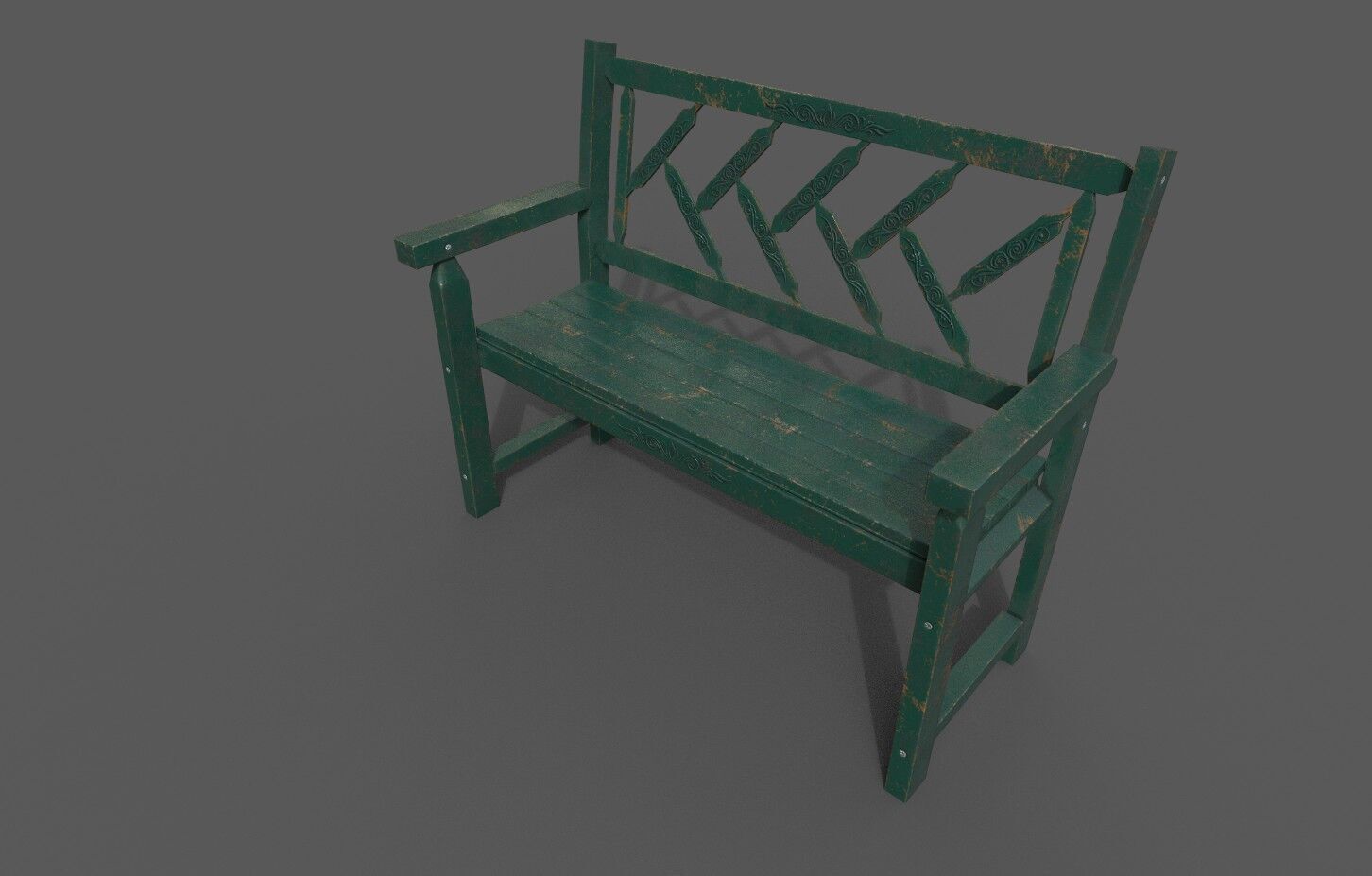 Mega Pack 32 Street Bench Low-poly 3D model_53