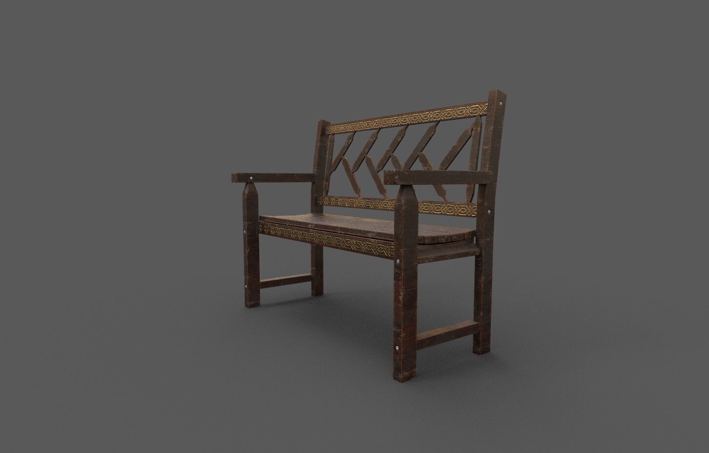Mega Pack 32 Street Bench Low-poly 3D model_106