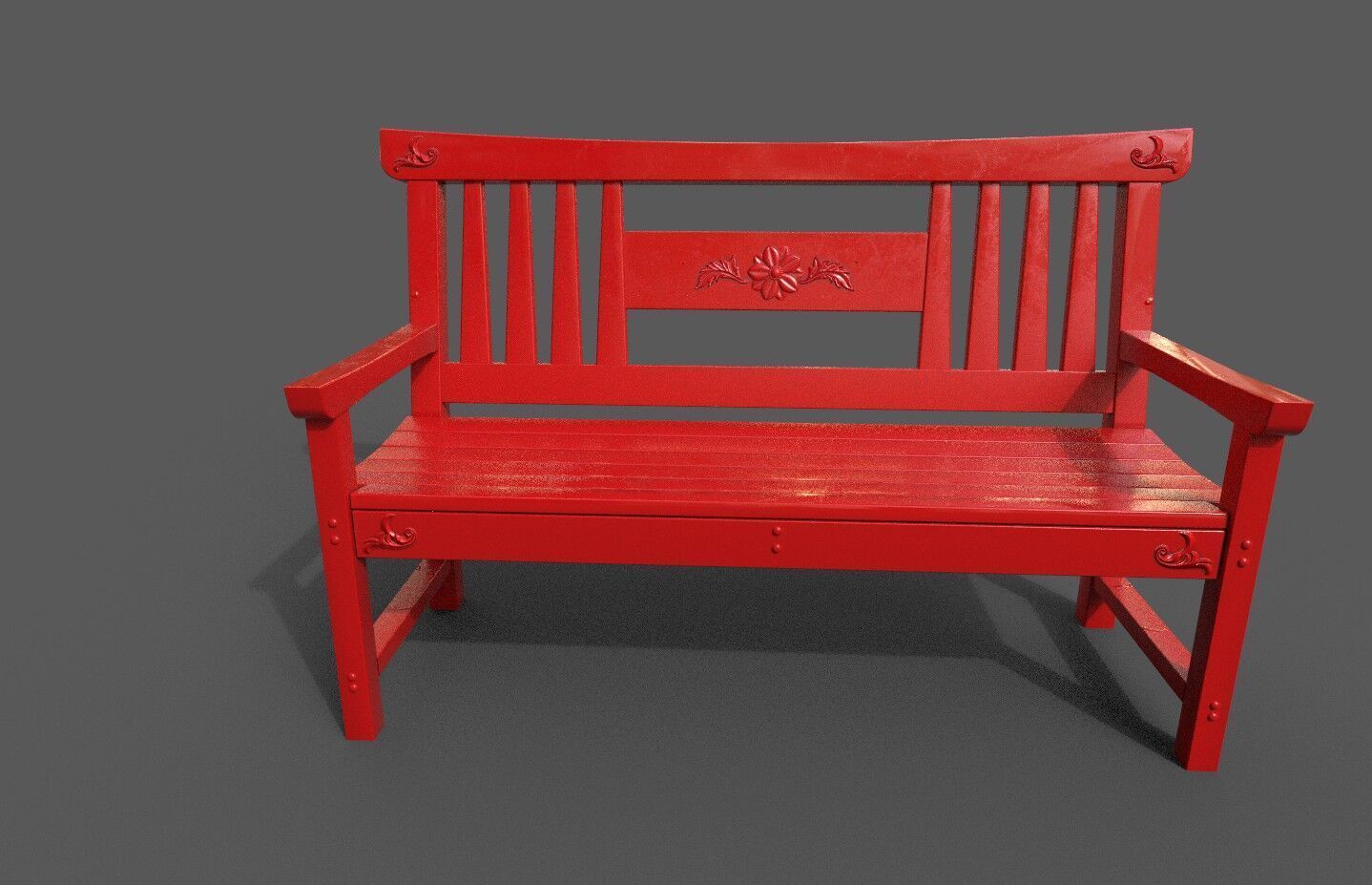 Mega Pack 32 Street Bench Low-poly 3D model_103