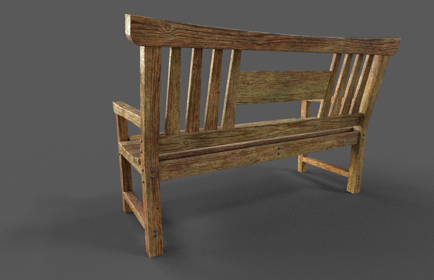 Mega Pack 32 Street Bench Low-poly 3D model_31