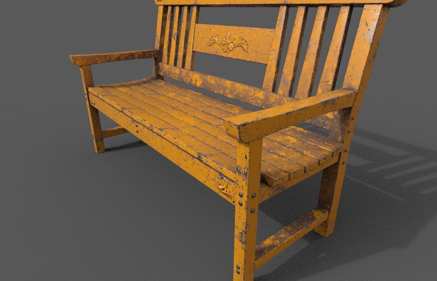 Mega Pack 32 Street Bench Low-poly 3D model_128
