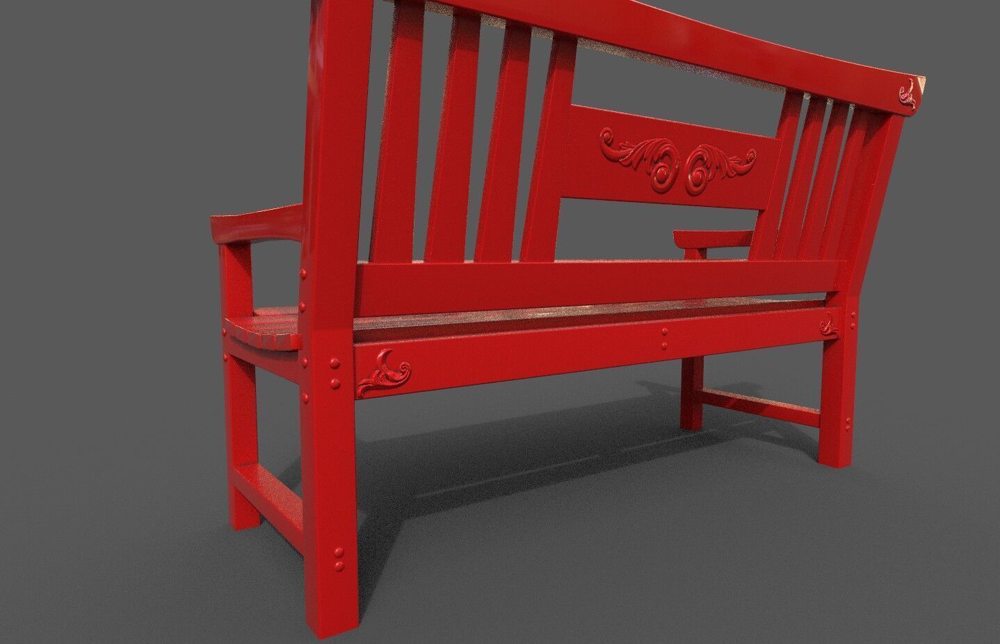 Mega Pack 32 Street Bench Low-poly 3D model_113