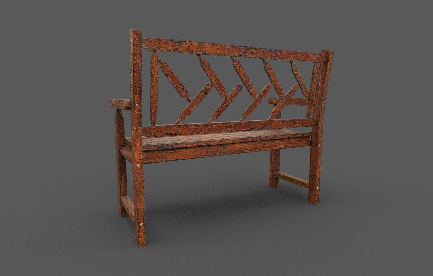 Mega Pack 32 Street Bench Low-poly 3D model_86