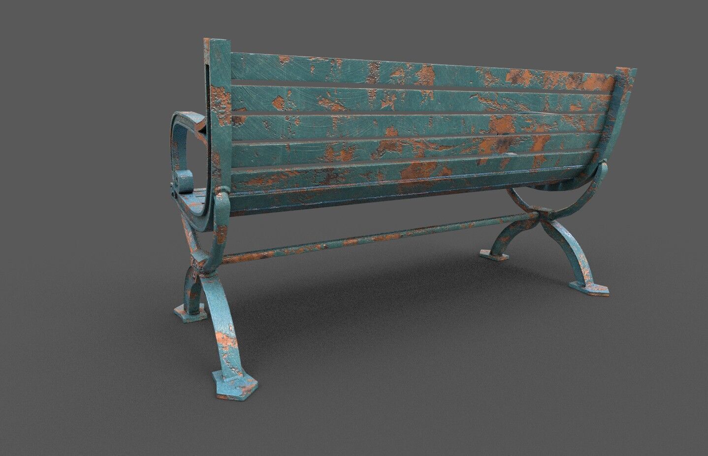 Mega Pack 32 Street Bench Low-poly 3D model_87