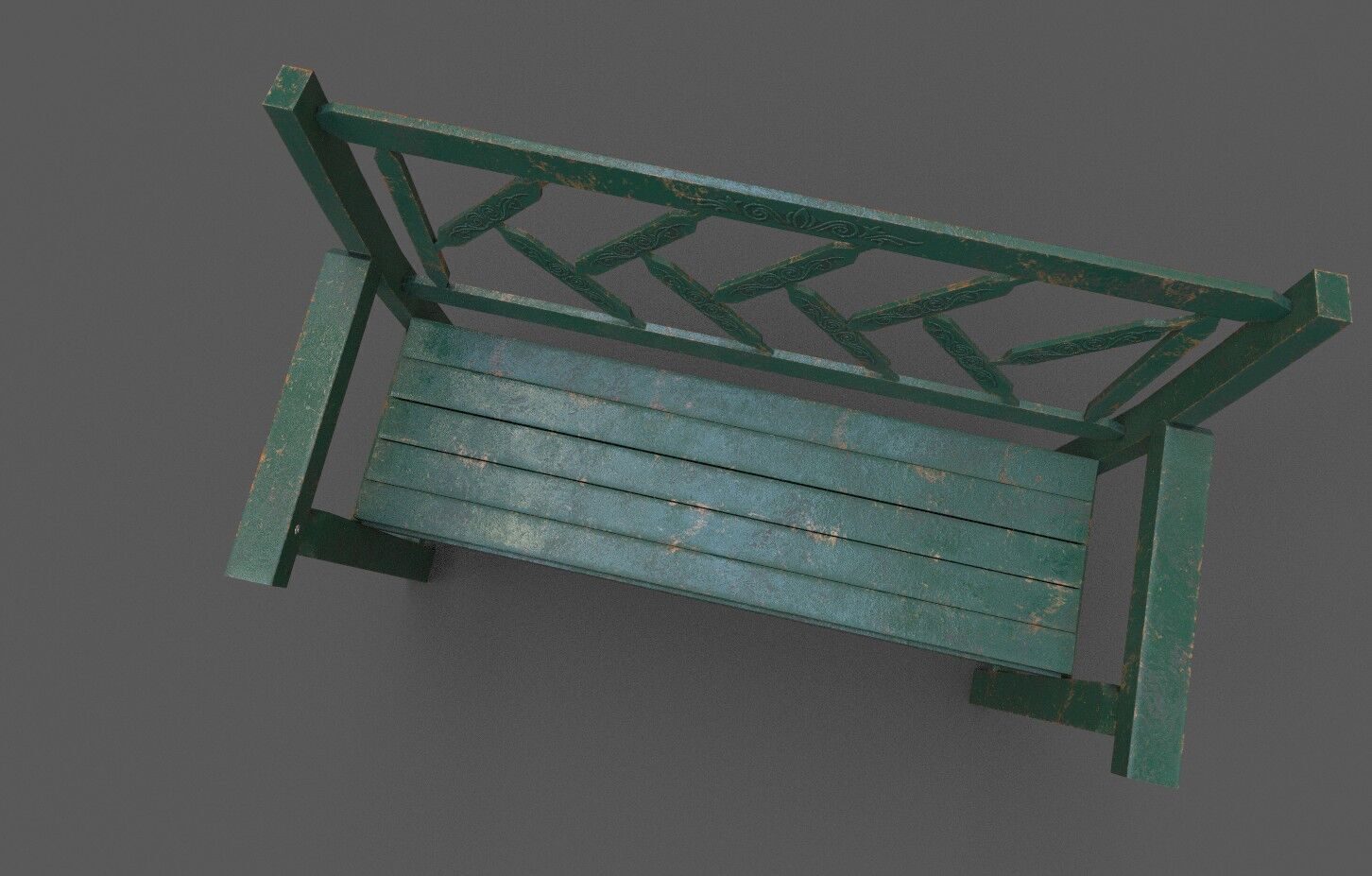 Mega Pack 32 Street Bench Low-poly 3D model_63