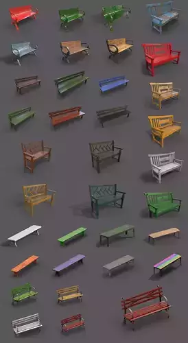 Mega Pack 32 Street Bench