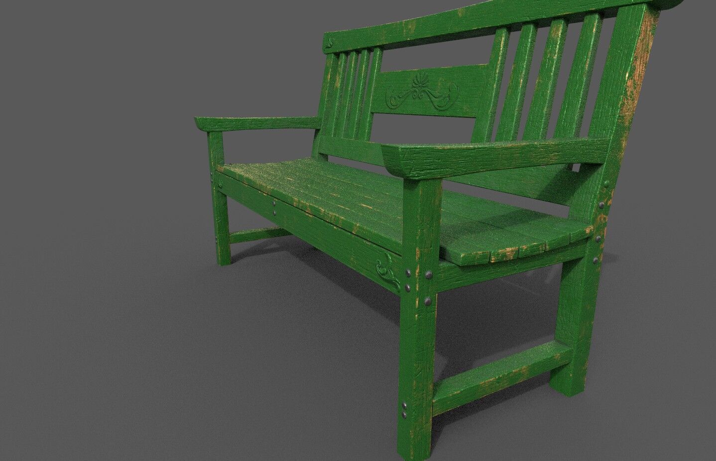 Mega Pack 32 Street Bench Low-poly 3D model_55