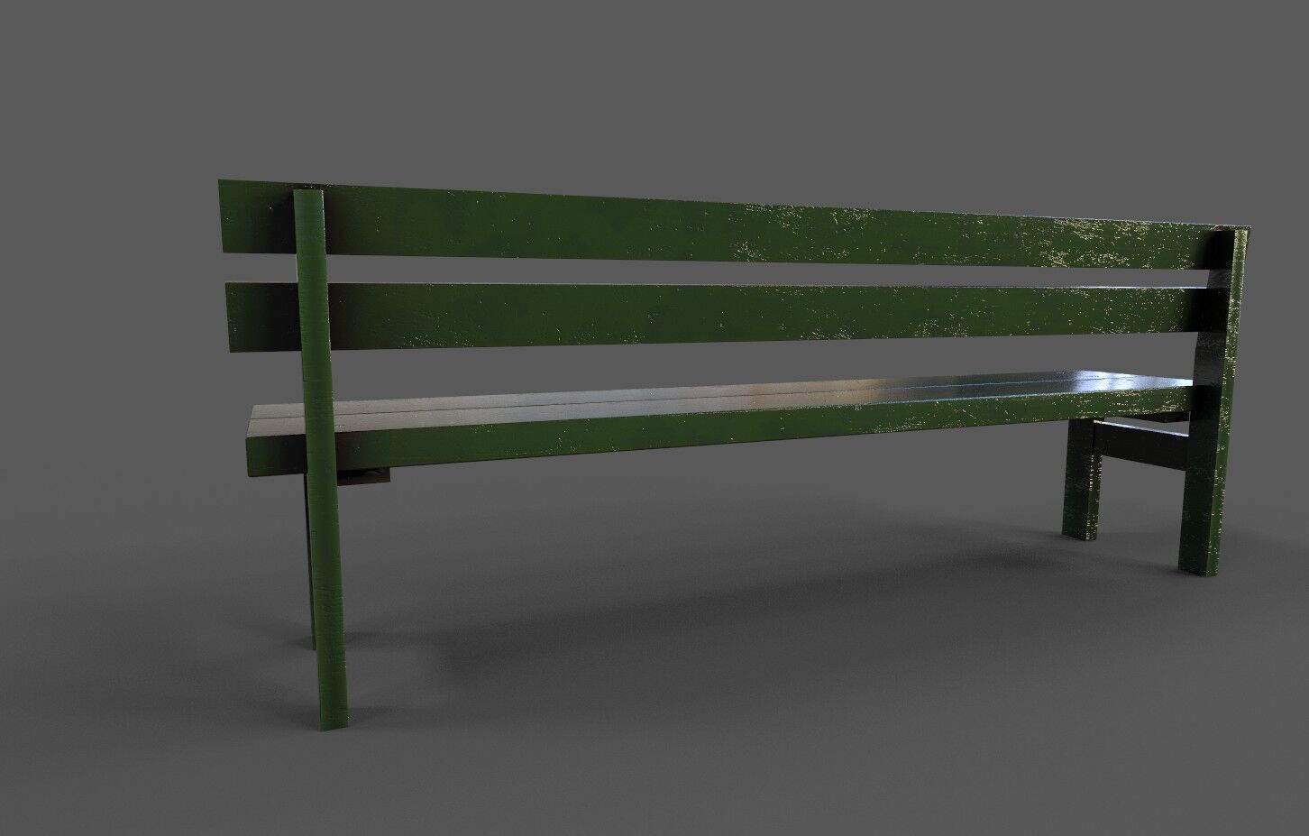 Mega Pack 32 Street Bench Low-poly 3D model_129