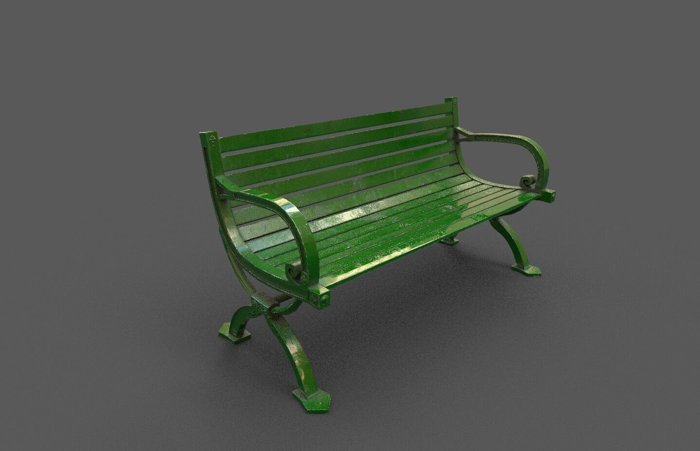Mega Pack 32 Street Bench Low-poly 3D model_121