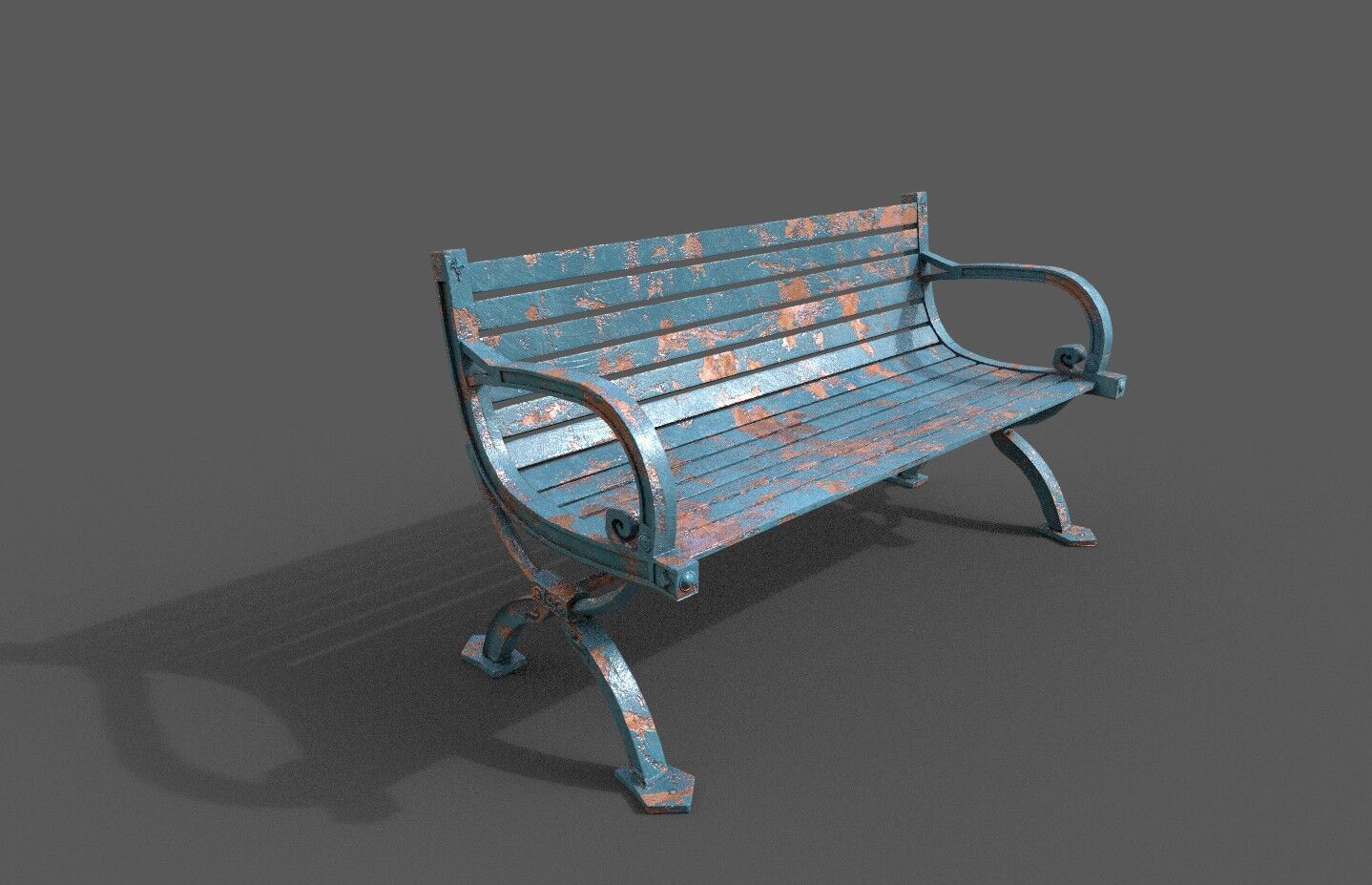 Mega Pack 32 Street Bench Low-poly 3D model_70