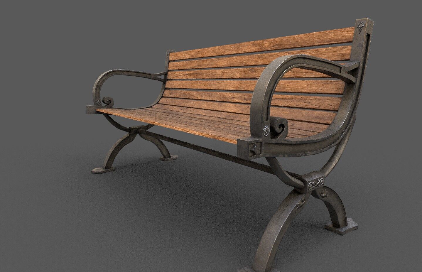 Mega Pack 32 Street Bench Low-poly 3D model_54