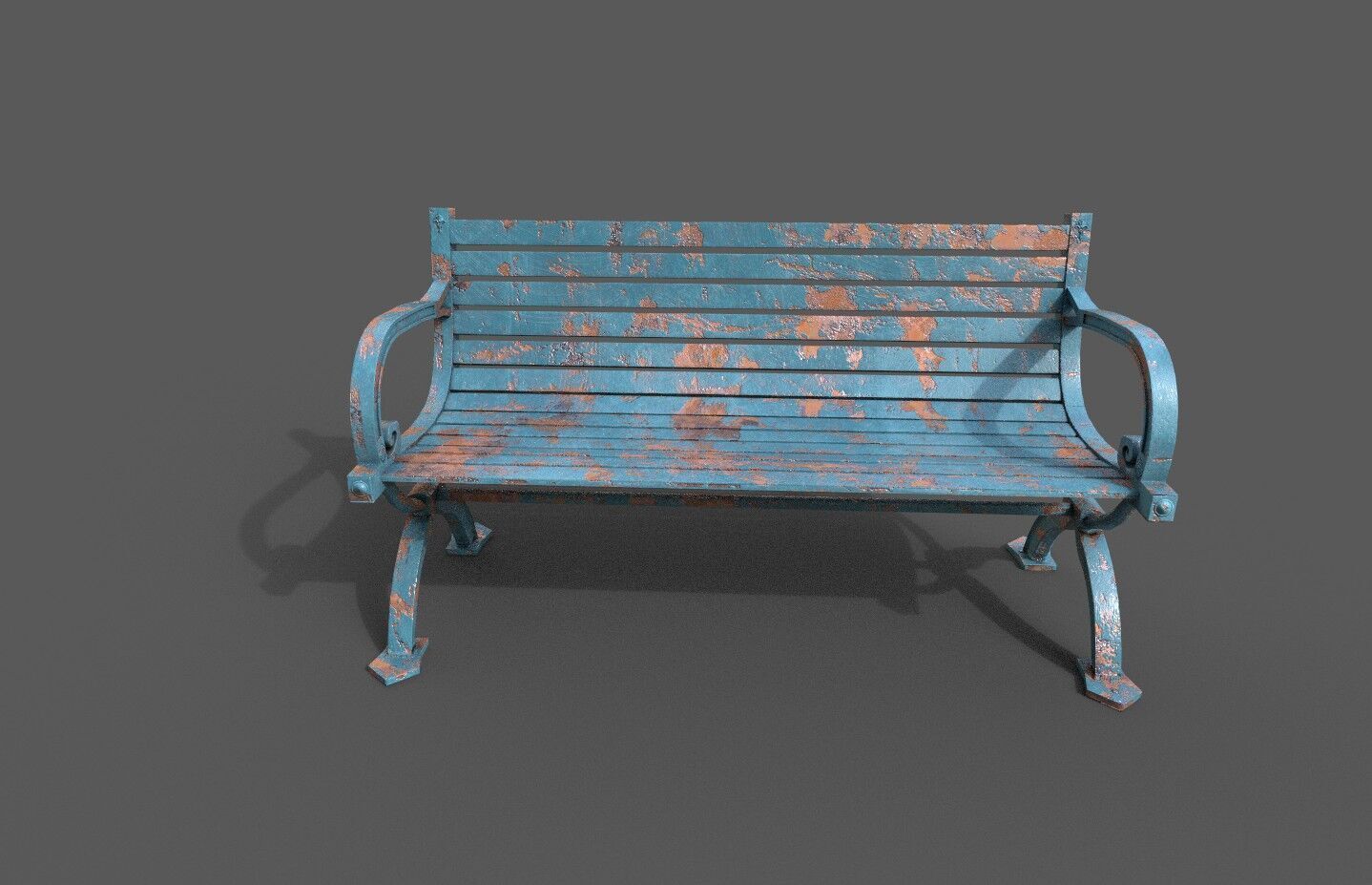 Mega Pack 32 Street Bench Low-poly 3D model_76