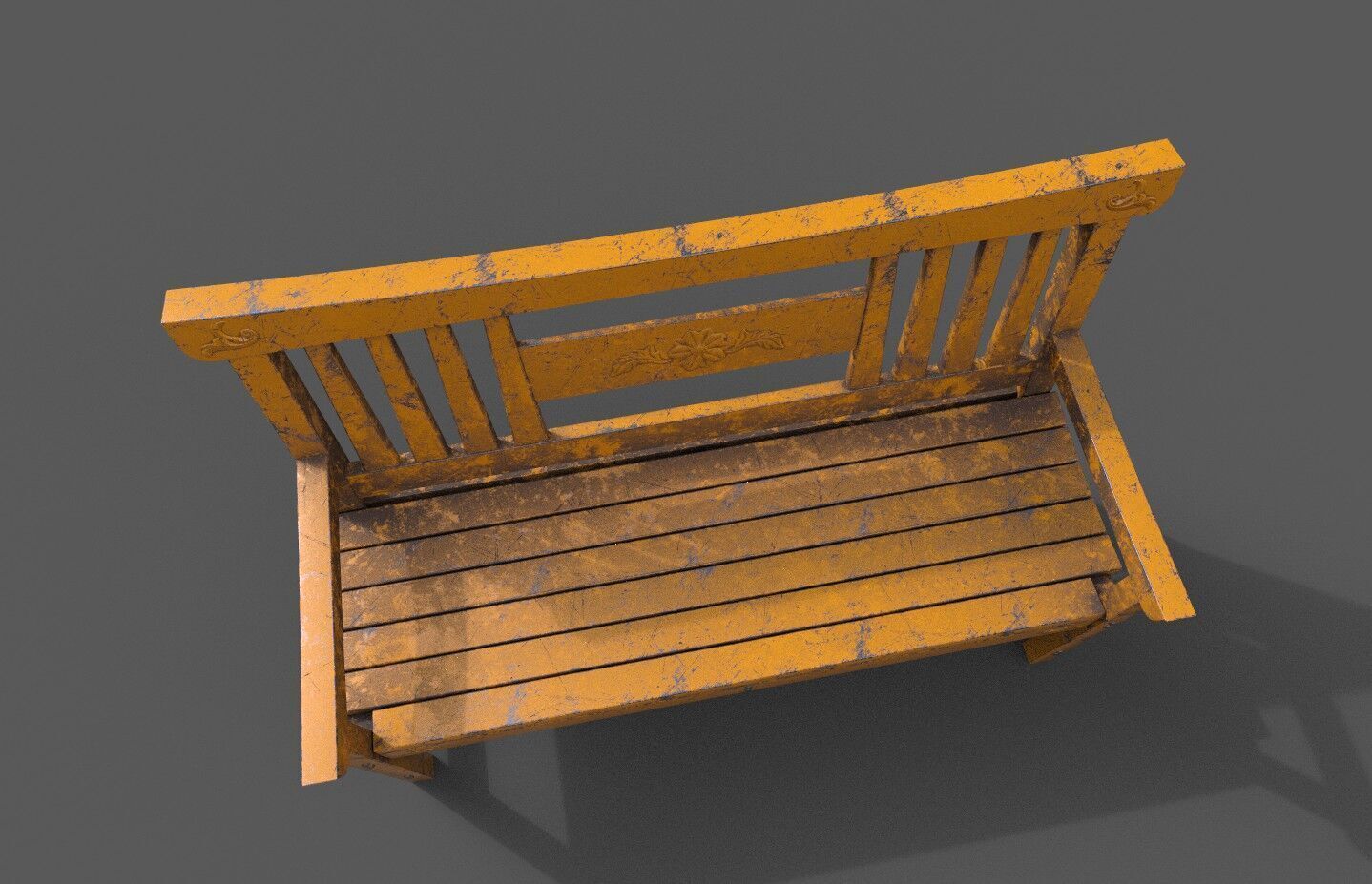 Mega Pack 32 Street Bench Low-poly 3D model_134