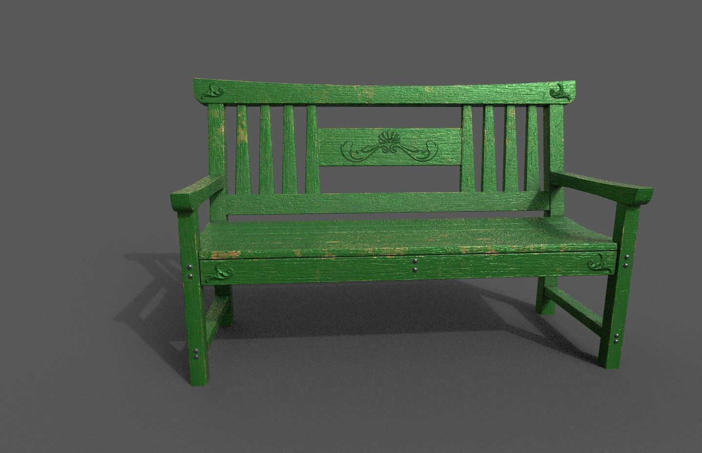 Mega Pack 32 Street Bench Low-poly 3D model_50