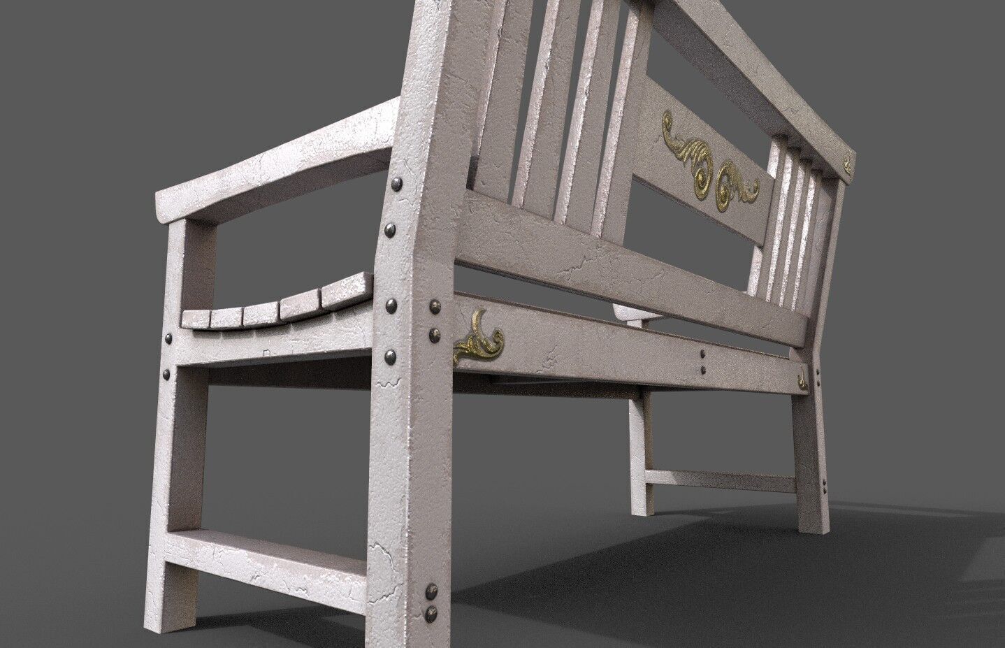 Mega Pack 32 Street Bench Low-poly 3D model_146