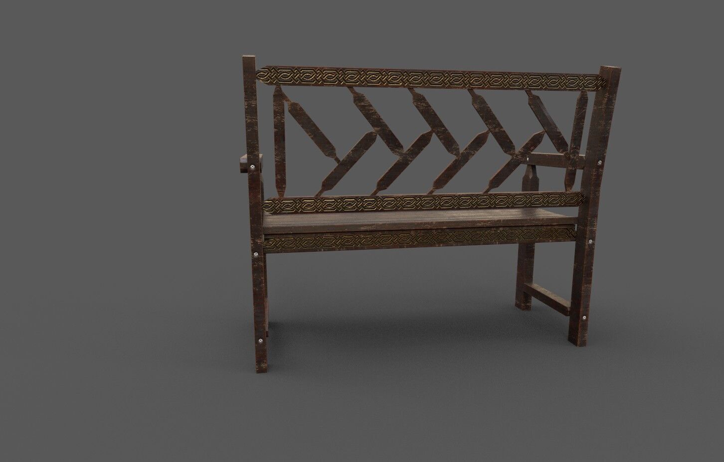 Mega Pack 32 Street Bench Low-poly 3D model_111
