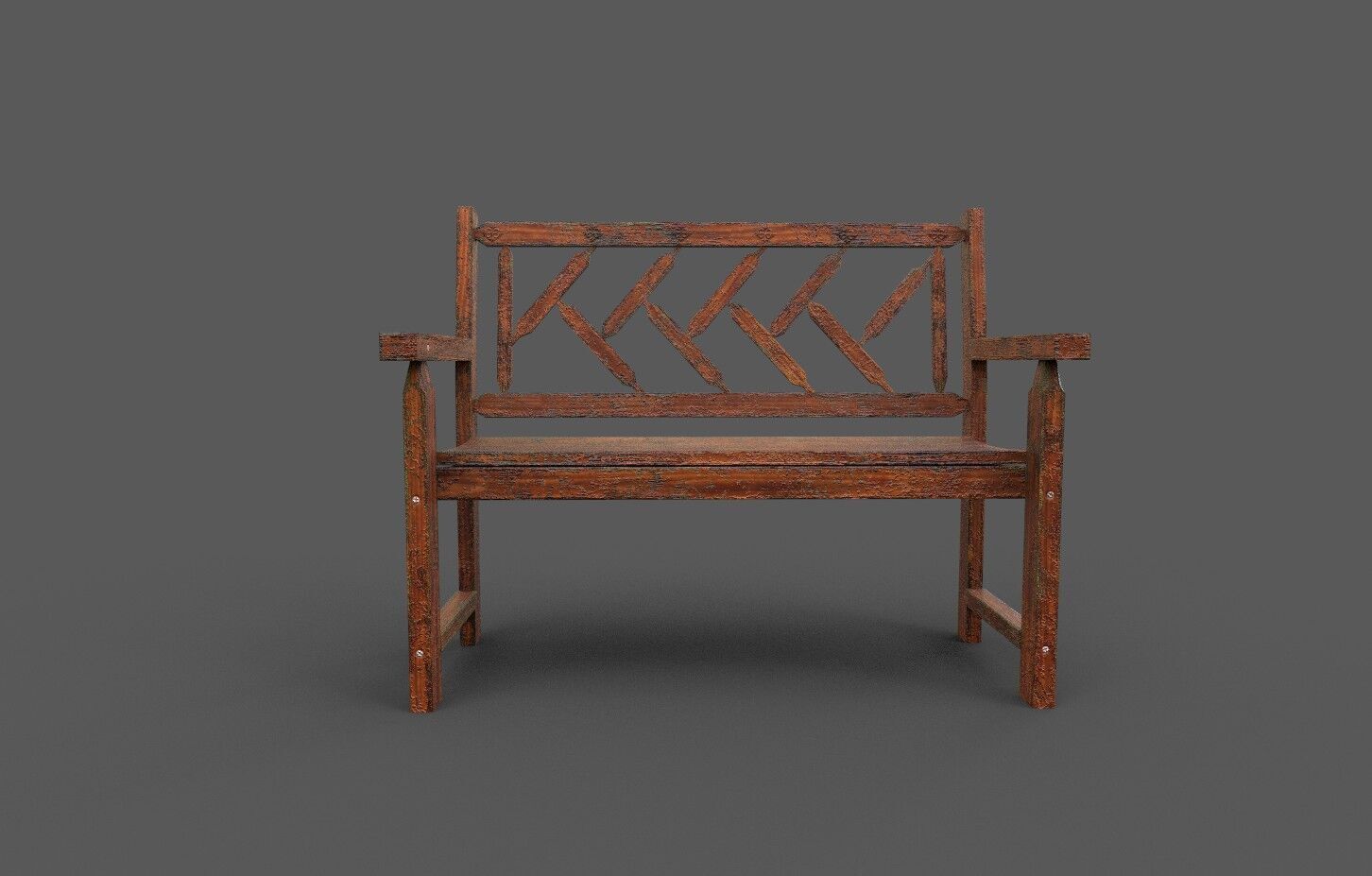 Mega Pack 32 Street Bench Low-poly 3D model_75
