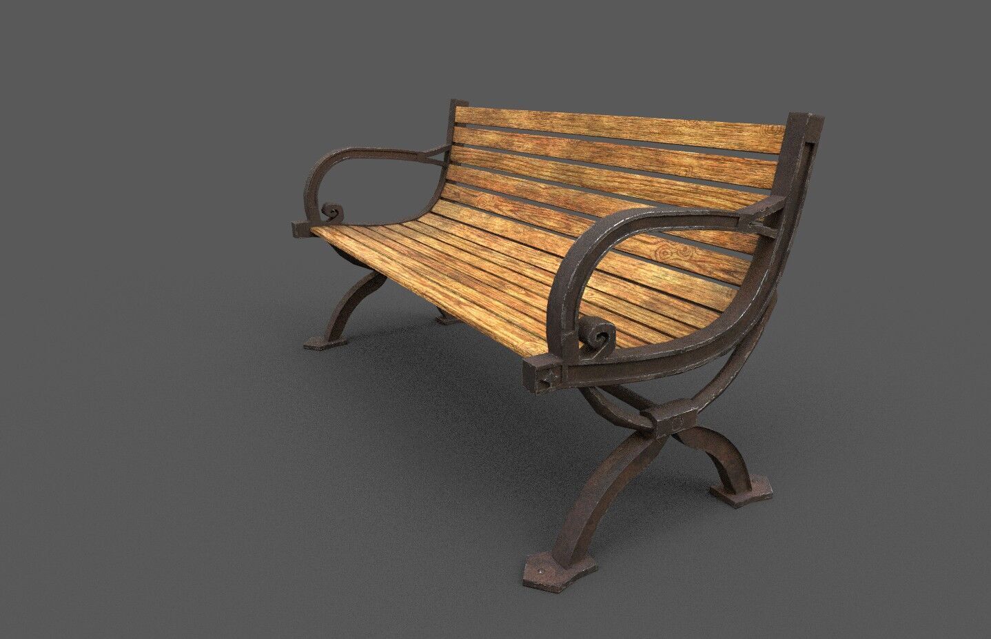 Mega Pack 32 Street Bench Low-poly 3D model_24