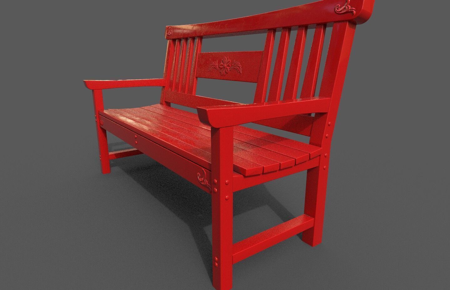 Mega Pack 32 Street Bench Low-poly 3D model_108