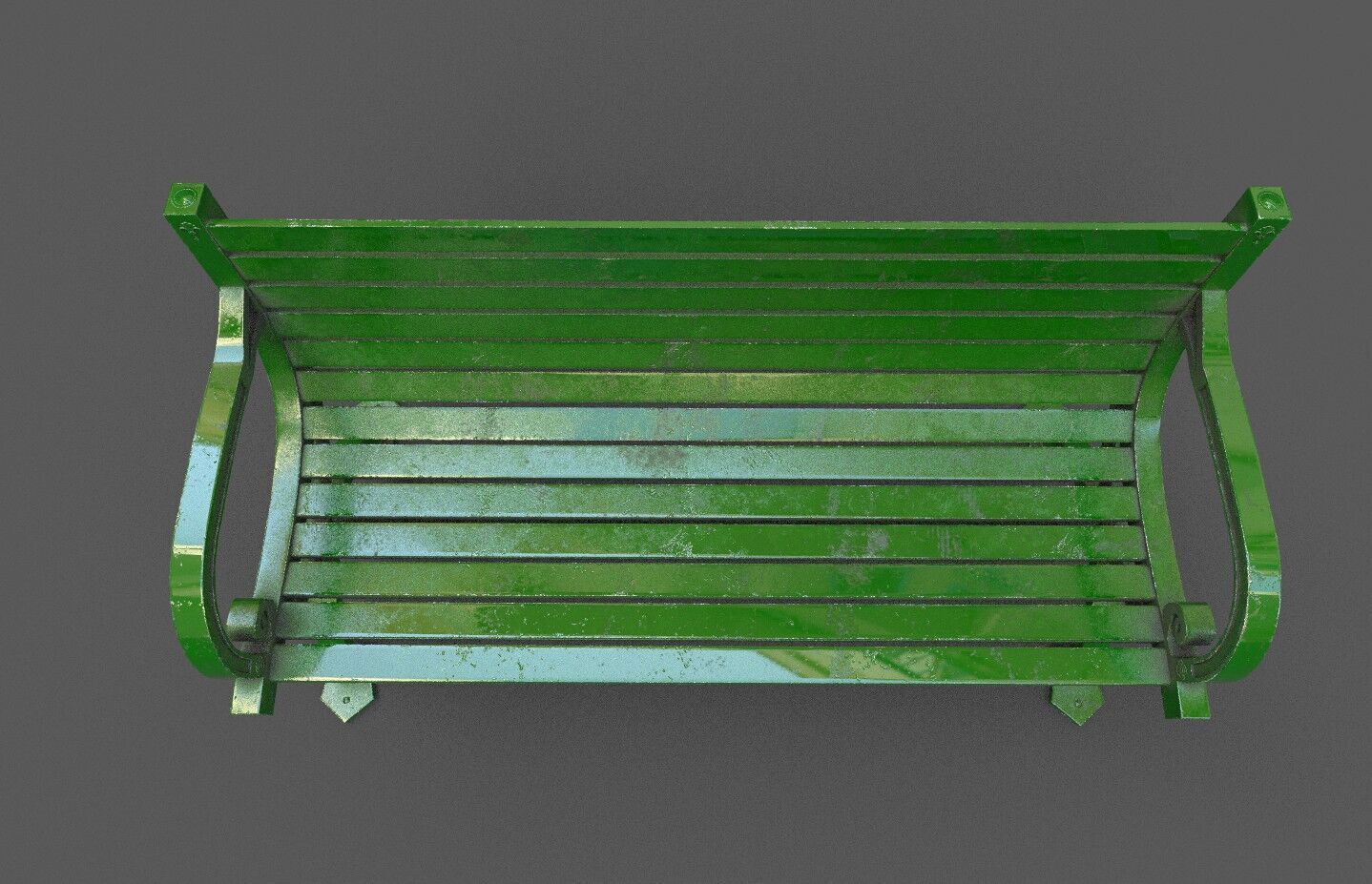 Mega Pack 32 Street Bench Low-poly 3D model_133
