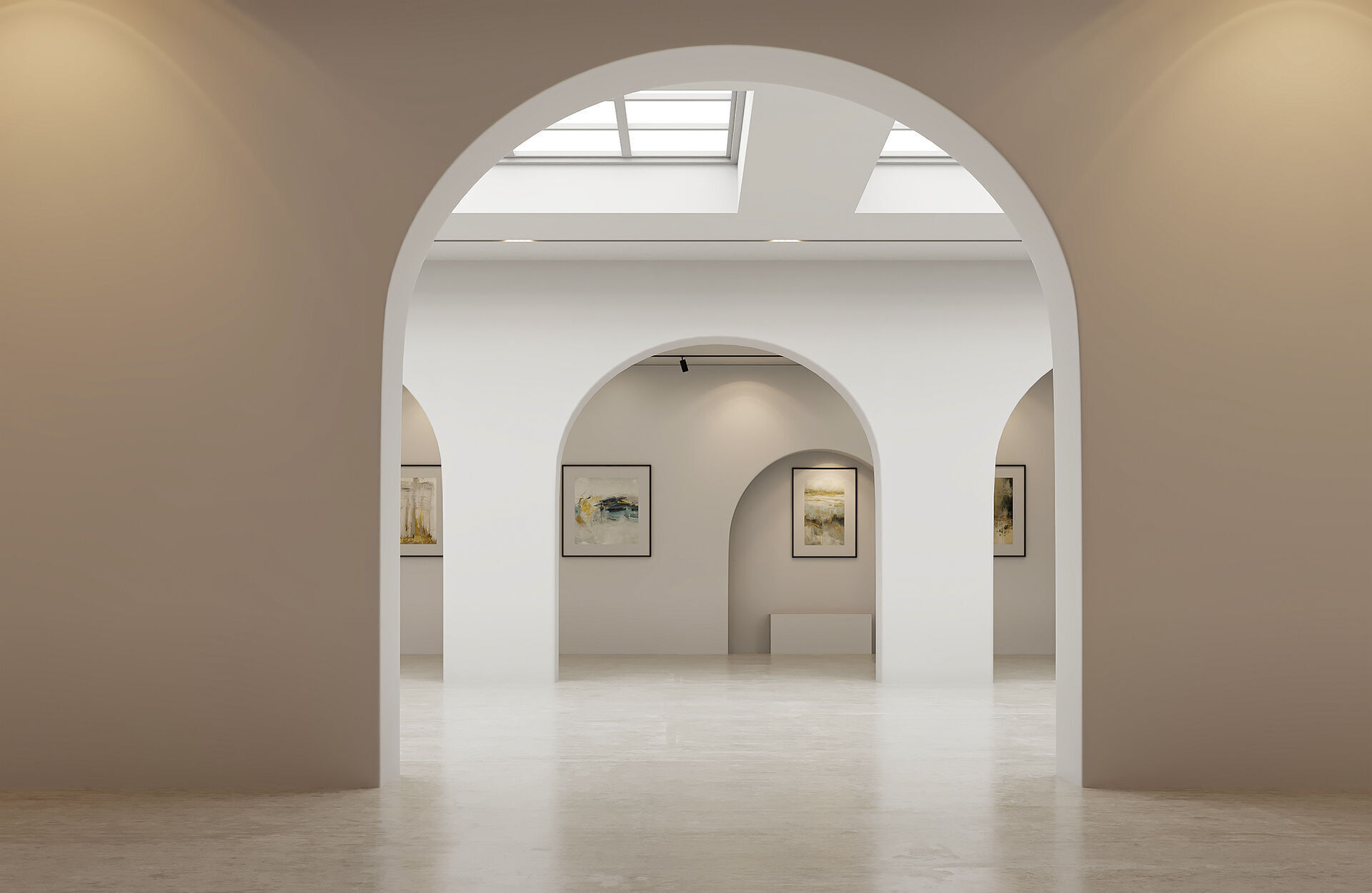 Interior Art Gallery 03 Low-poly 3D model_7