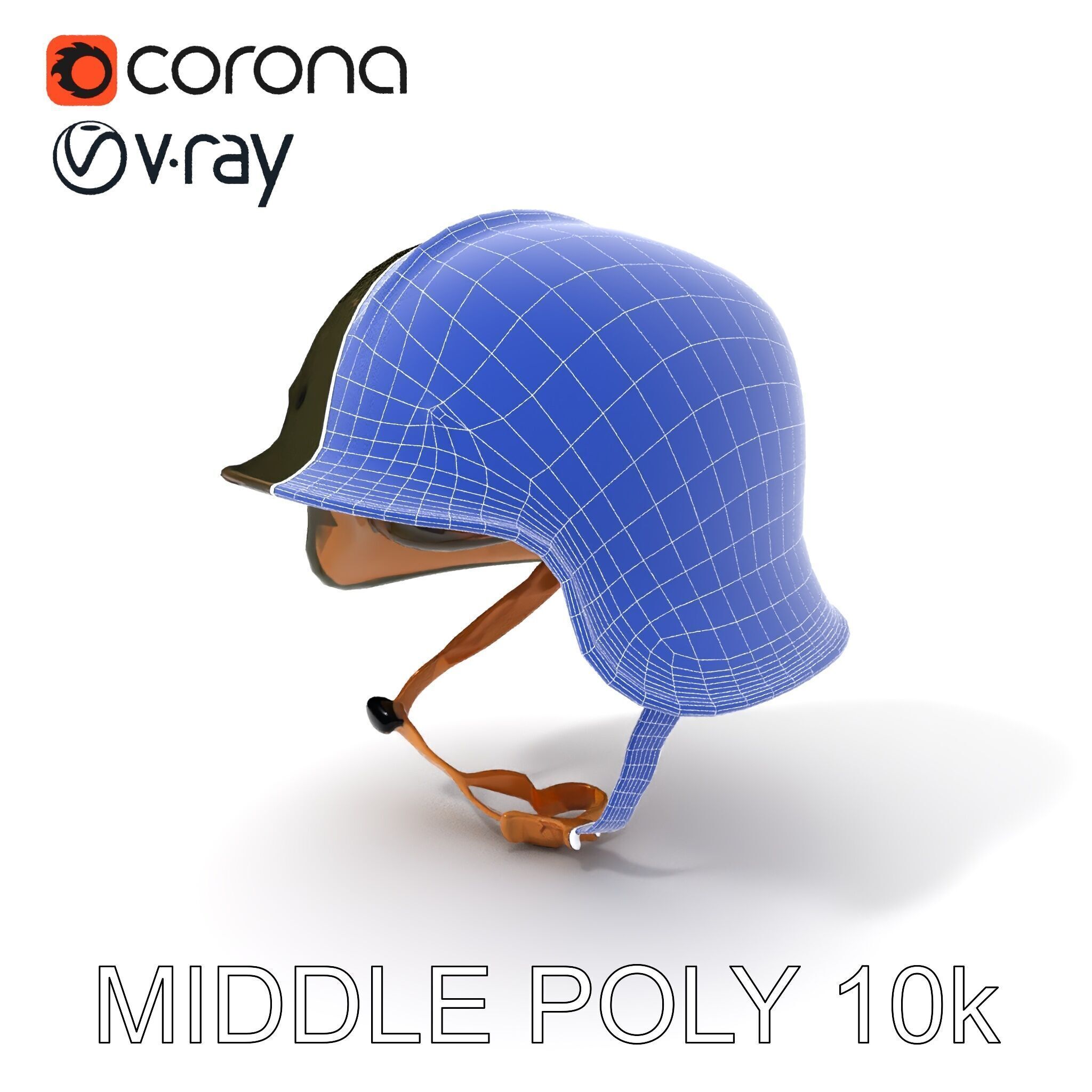 Military Helmet D Model Pack with Detailed Textures Low-poly 3D model_27