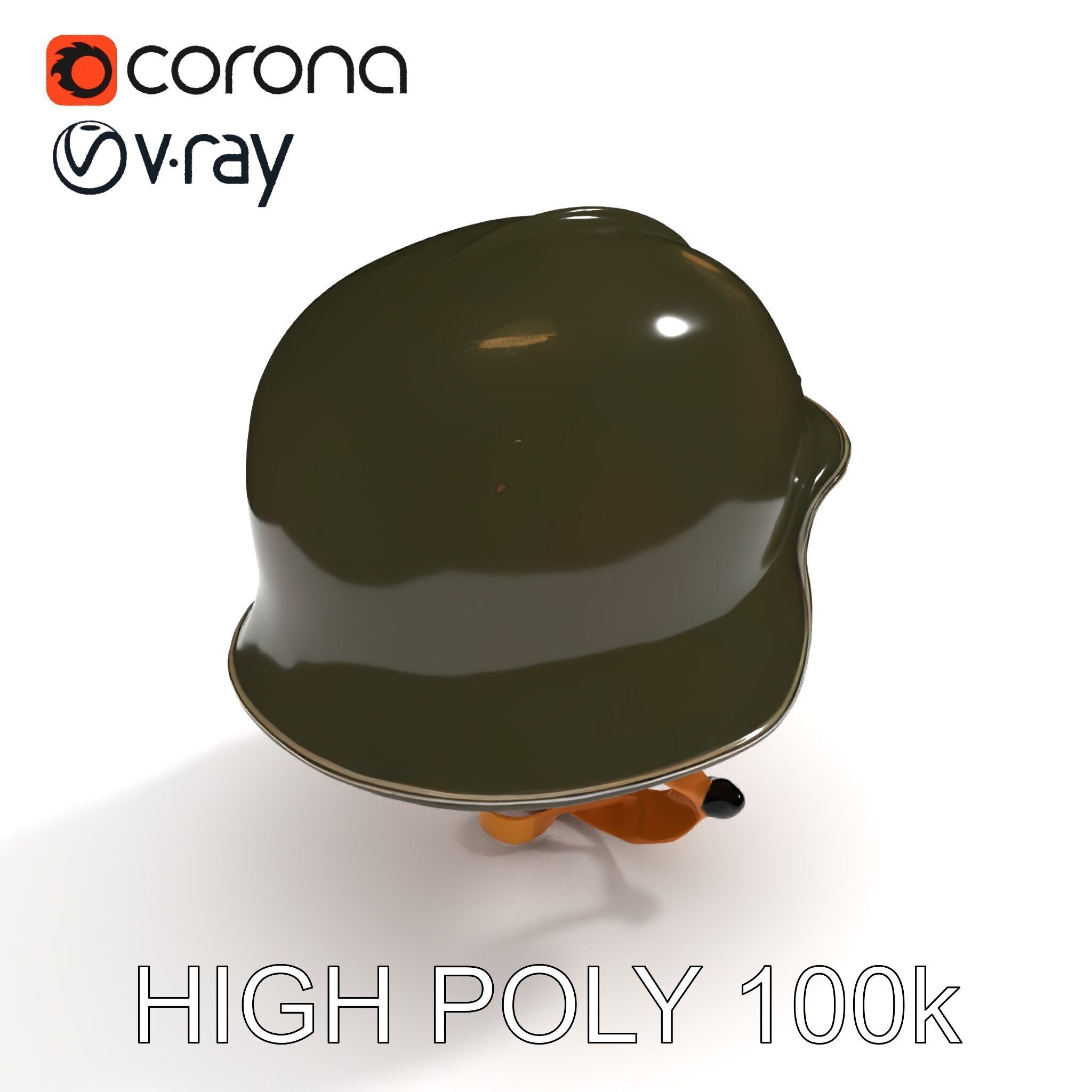 Military Helmet D Model Pack with Detailed Textures Low-poly 3D model_17