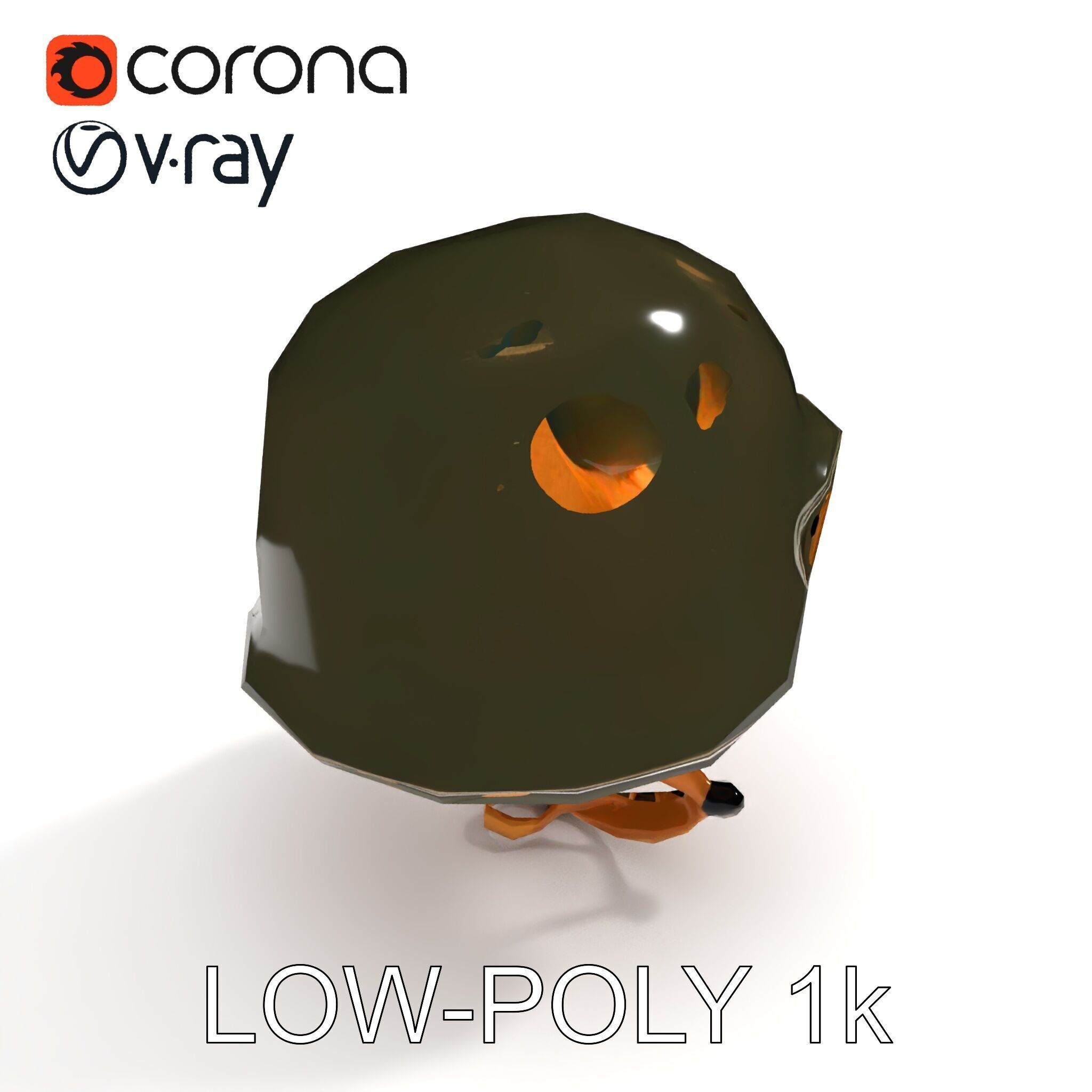 Military Helmet D Model Pack with Detailed Textures Low-poly 3D model_23