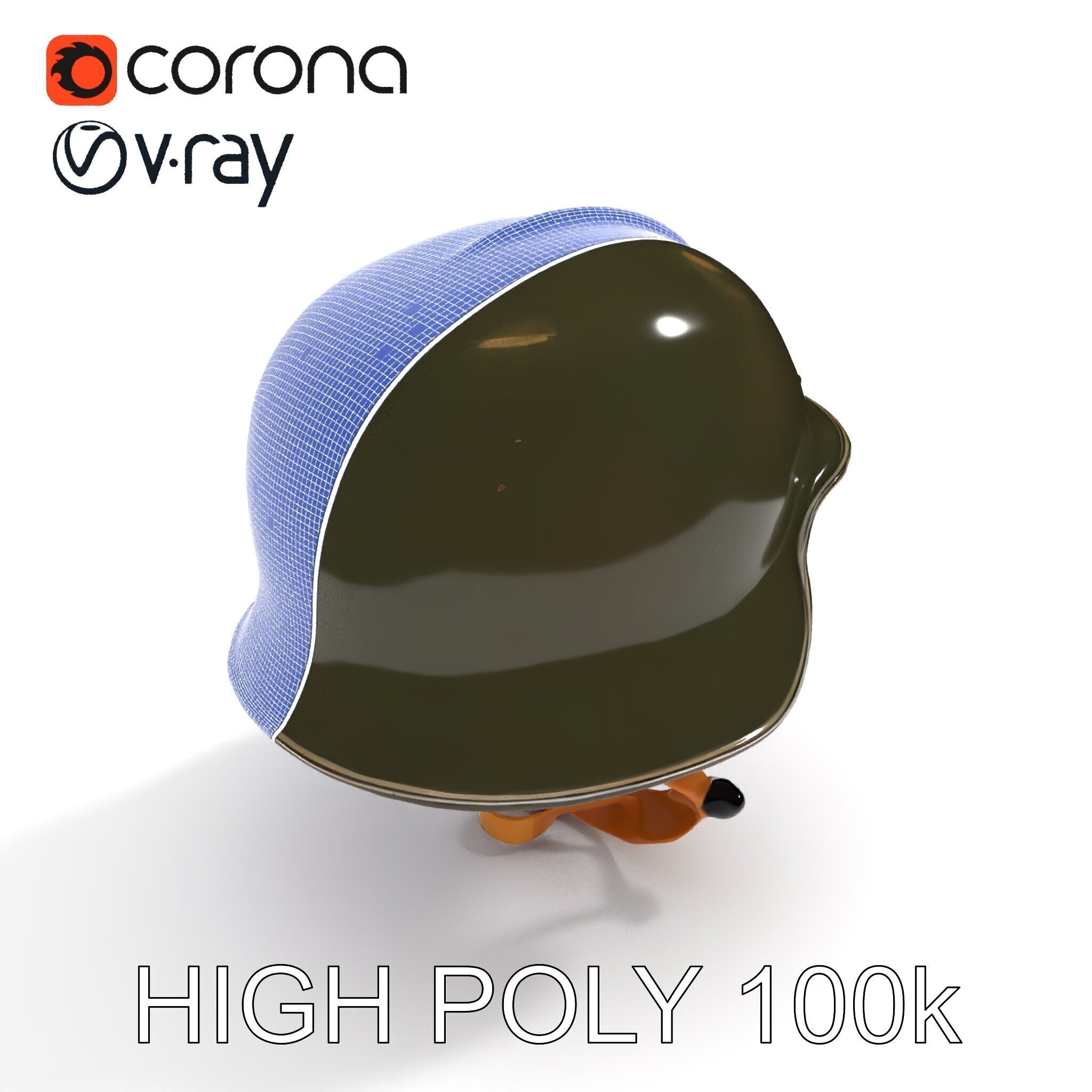 Military Helmet D Model Pack with Detailed Textures Low-poly 3D model_8