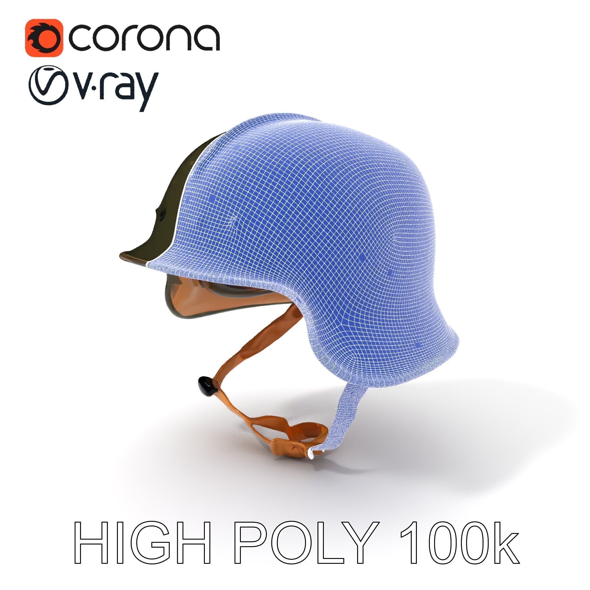 Military Helmet D Model Pack with Detailed Textures Low-poly 3D model_4