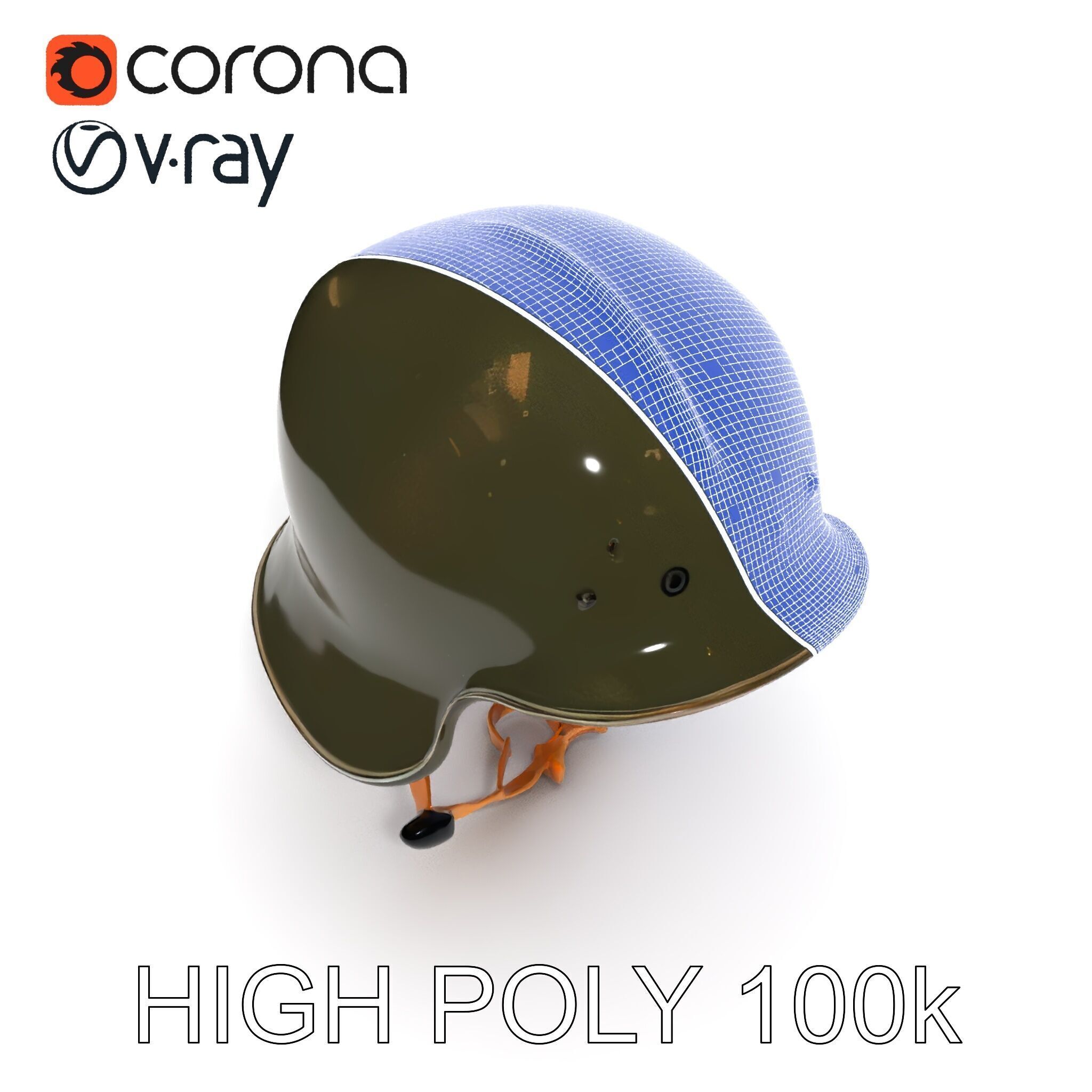 Military Helmet D Model Pack with Detailed Textures Low-poly 3D model_35